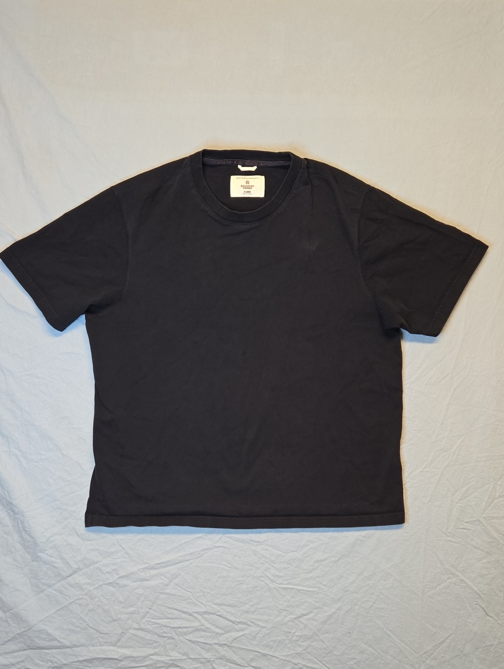 Reigning Champ Dark Navy Blue Heavyweight Crew Neck T-Shirt